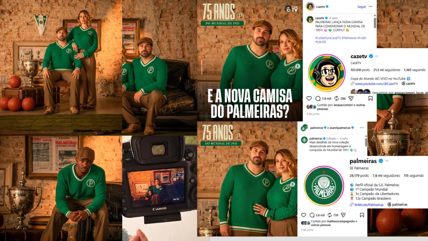 Editorial do Palmeiras, 75 anos do Mundial de 1951, com cobertura da CazéTV